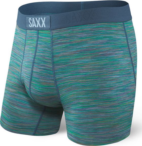 SAXX Bokserki Vibe Boxer Brief Dk Denim Space Dye r. S
