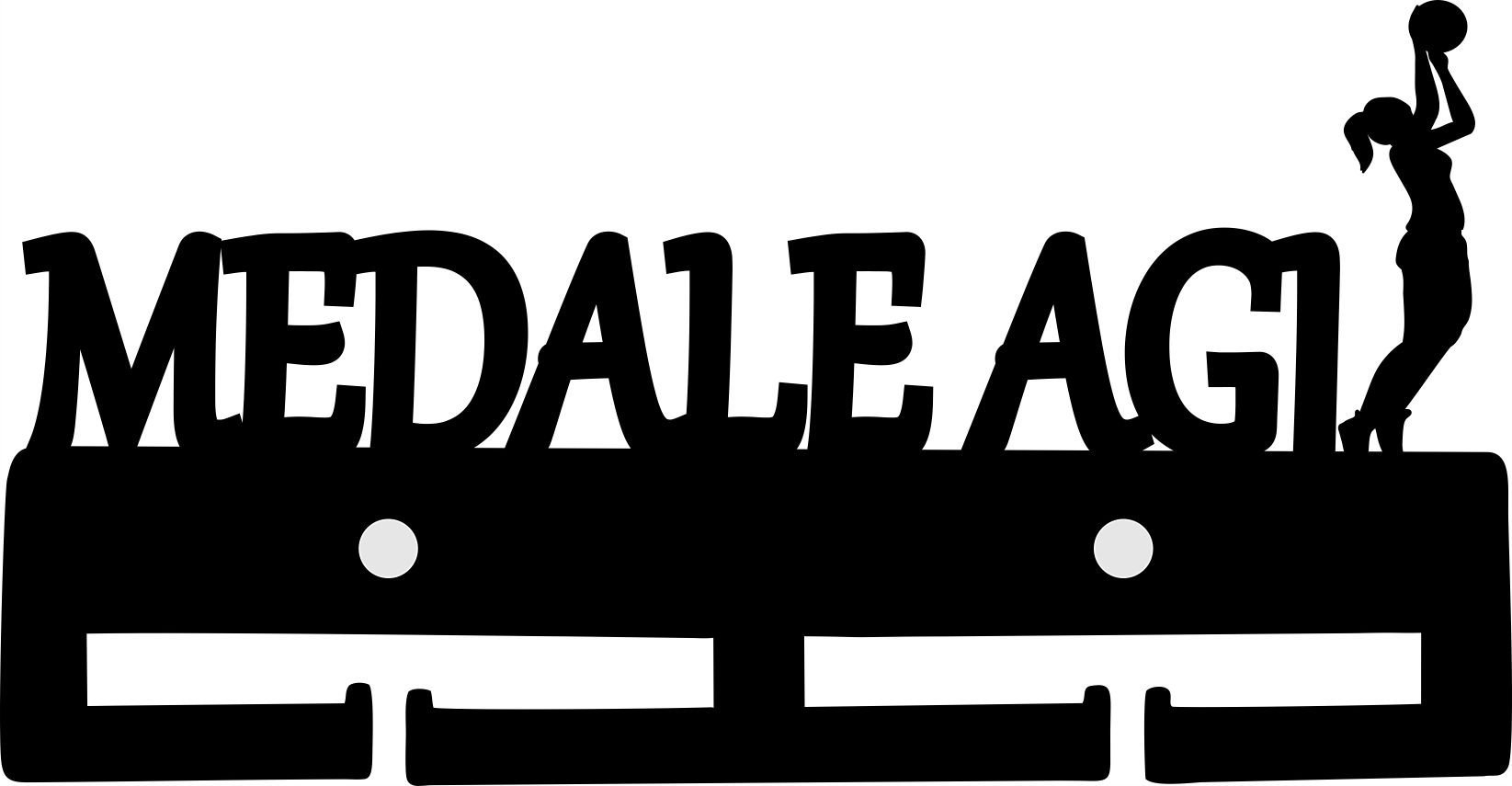 naSciane Wieszak na medale imienny SIATKÓWKA NA PREZENT