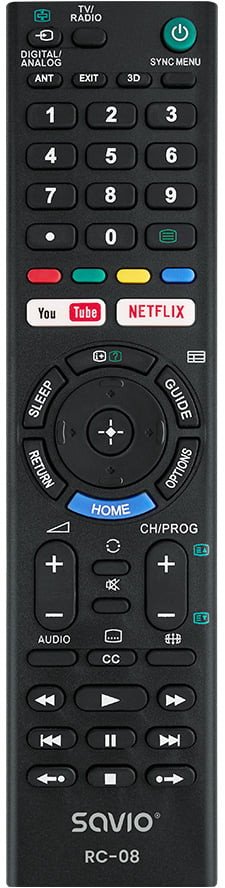 Pilot RTV Savio RC-08 do TV Sony