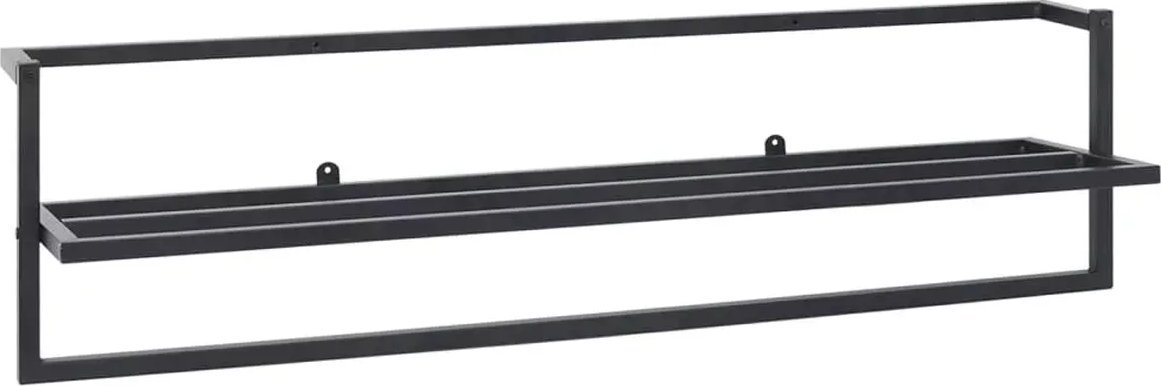 Elior Czarny metalowy wieszak na ręczniki - Egos