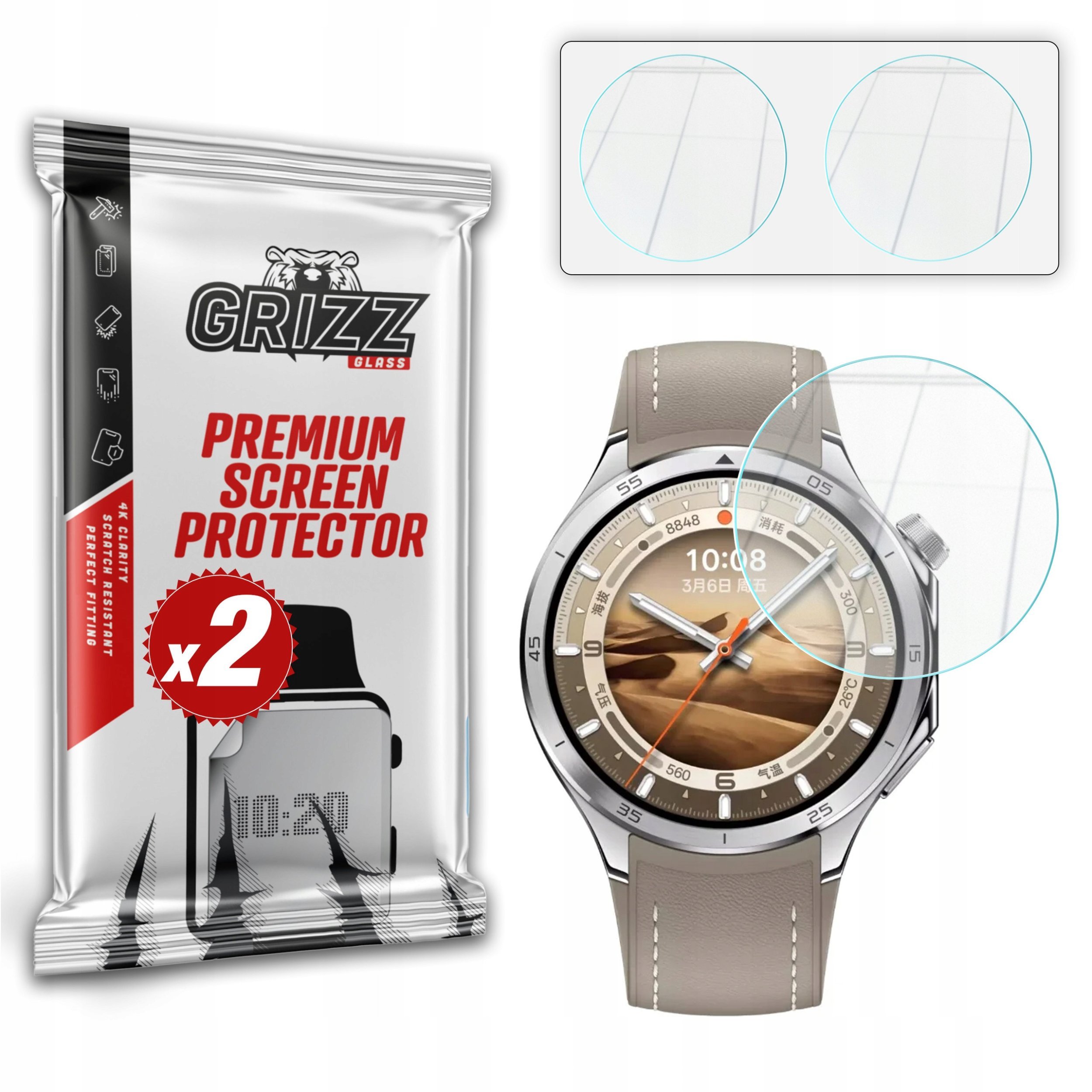 GrizzGlass Szkło hybrydowe HybridGlass do Oppo Watch X2