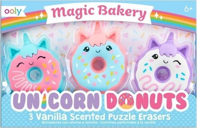 Ooly Ooly - pachnące gumki do ścierania - jednorożce