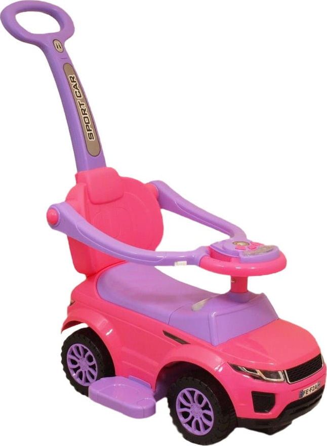Baby Mix Pojazd - Jeździk z pchaczem Sport Car 614W pink Baby mix
