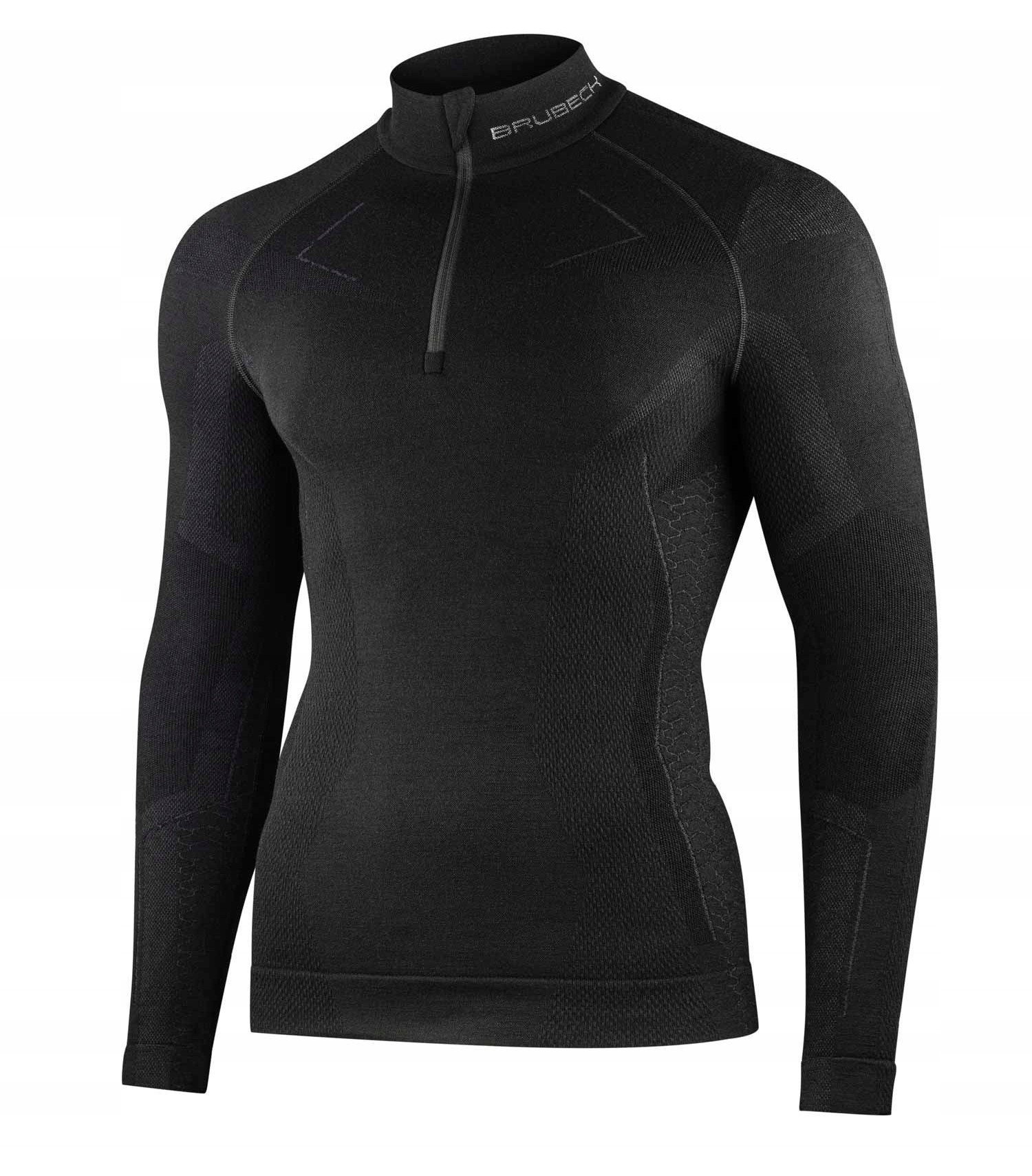 LS1610M Bluza męska z krótkim ekspresem EXTREME MERINO czarny XXL