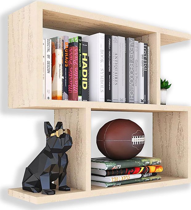 Elior Minimalistyczna półka ścienna dąb sonoma - Artiso