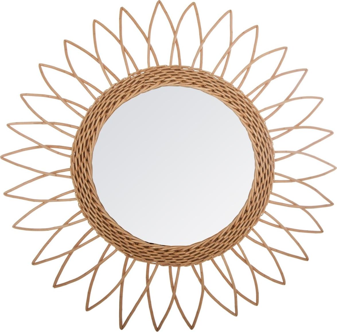 Atmosphera Wiklinowe lustro ścienne Sharp Sun 50 cm