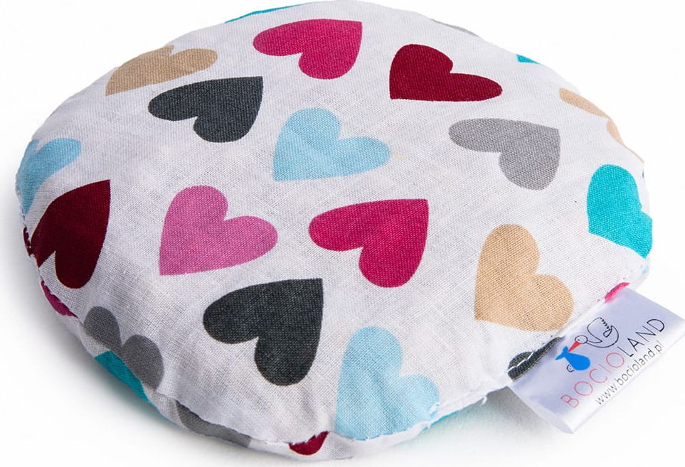 Bocioland Termofor z pestek wiśni 180g Serca Kolorowe BOC0180 Bocioland