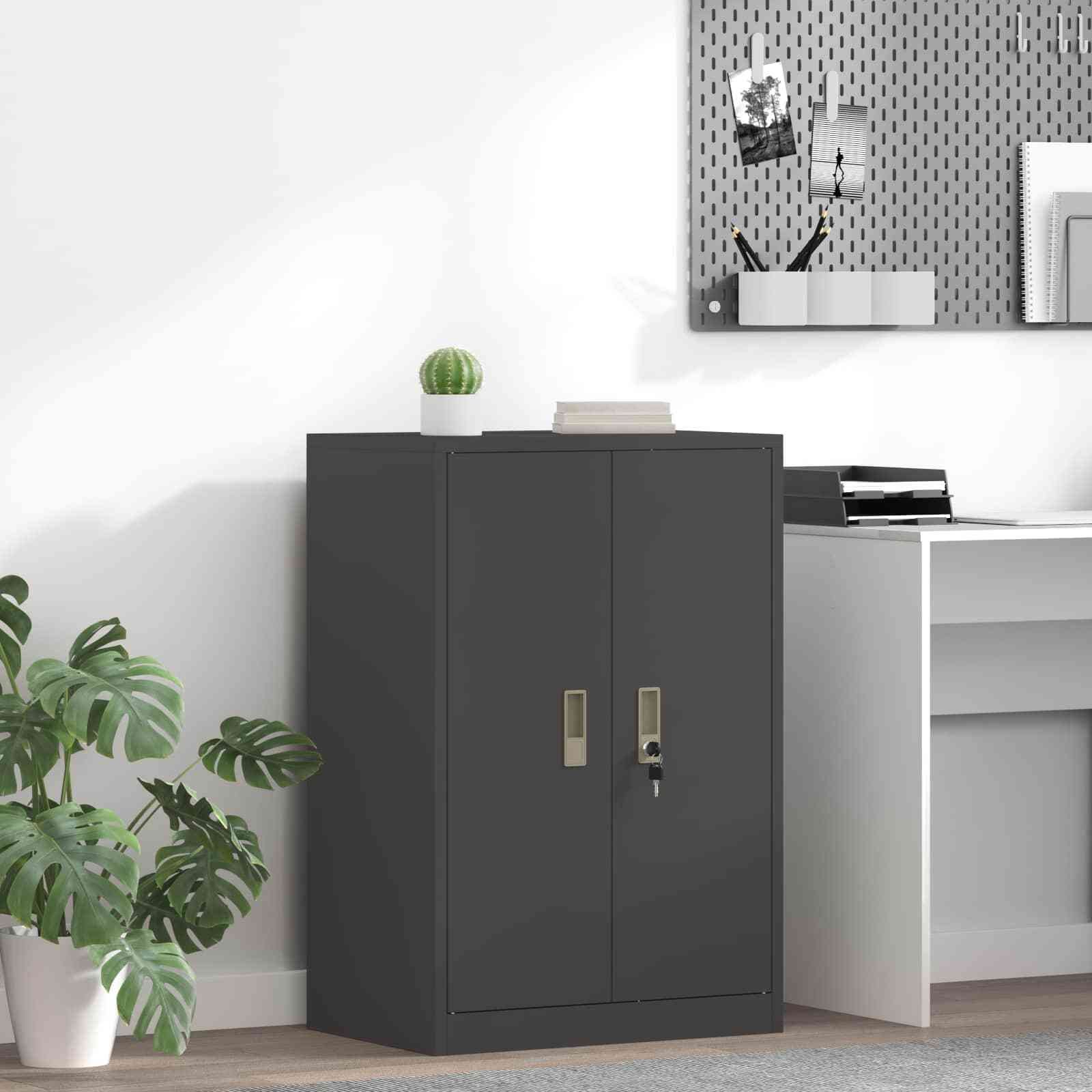 vidaXL Szafka do przechowywania Czarny 60 x 40 x 90 cm