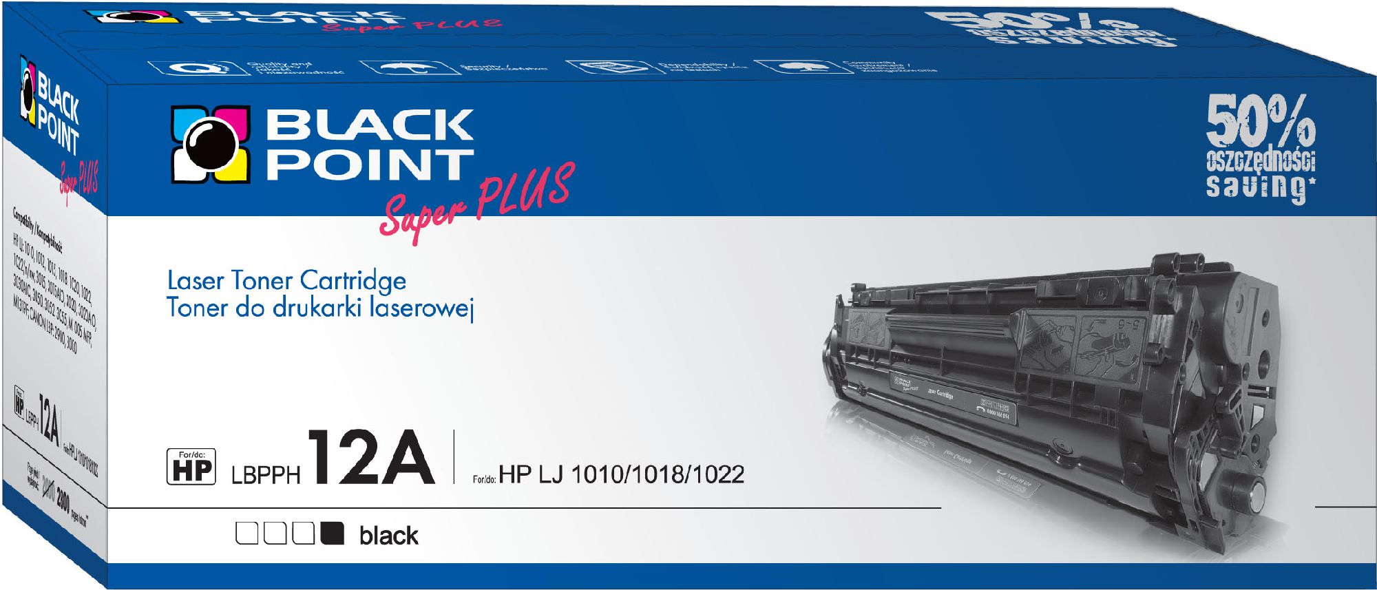 Toner Black Point LBPPH12A Black Zamiennik 12A (LBPPH12A)