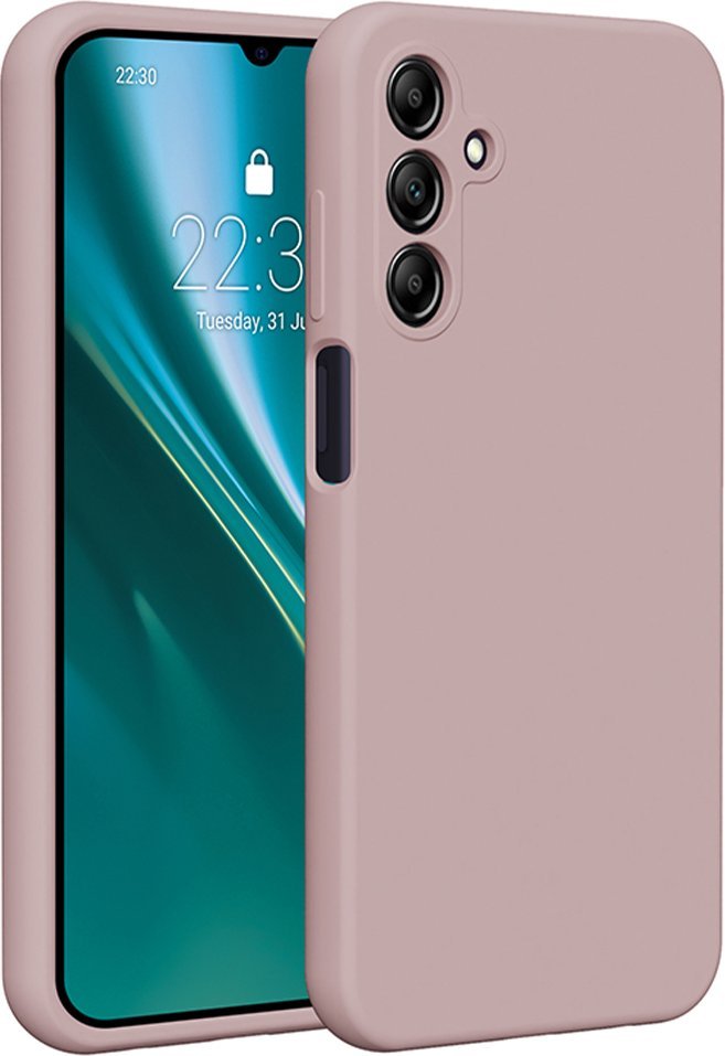 Etteri Nakładka Etteri Silicone Case do Samsung Galaxy A15 4G / A15 5G jasnoróżowa