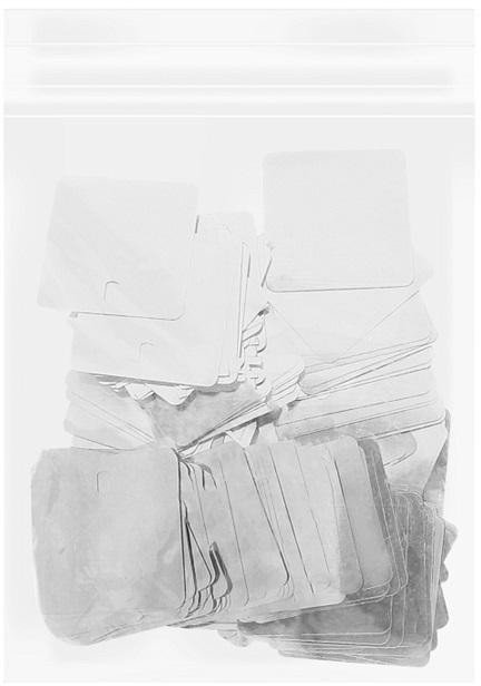 Elementy do paneli - 100 srebrnych kwadratów