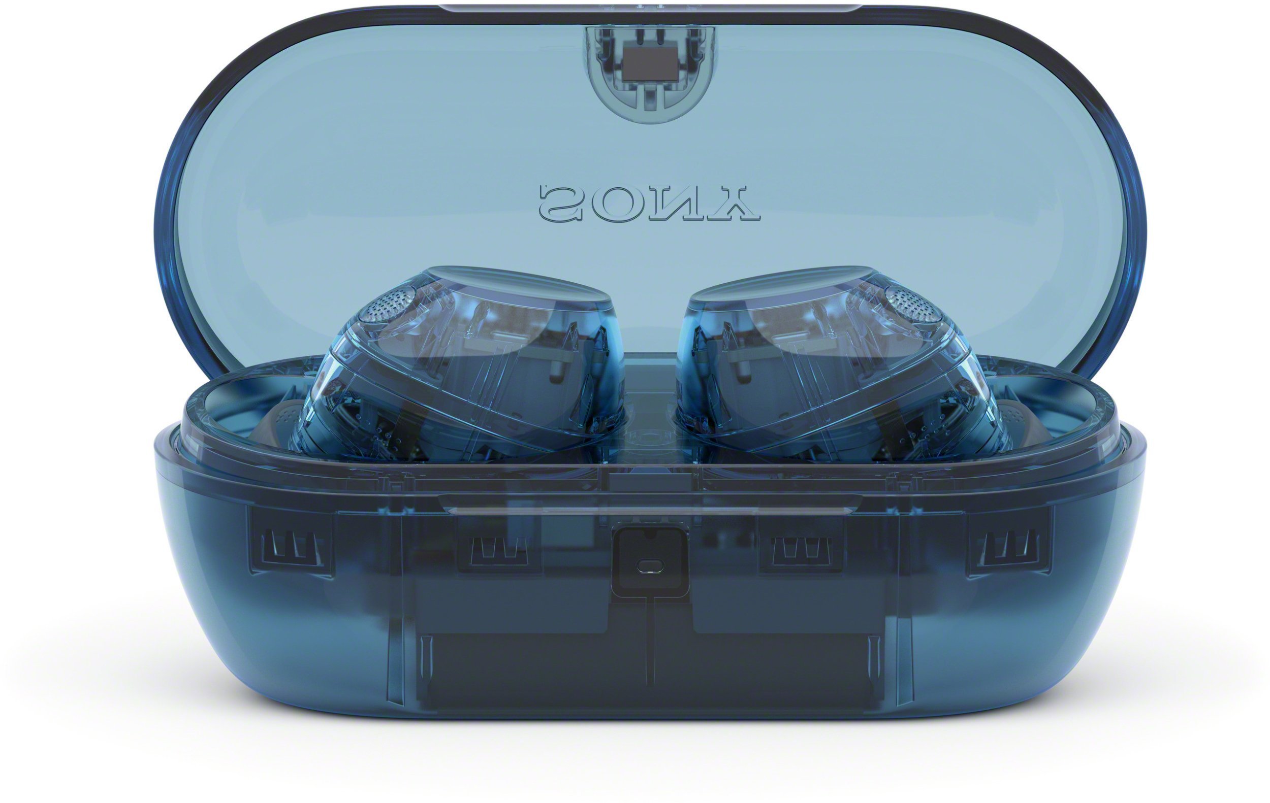 Sony WF-C710N noise-canceling earbuds, Glass Blue