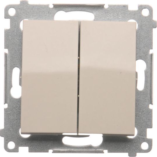 Kontakt-Simon Przycisk podwójny kremowy - DP2.01/41