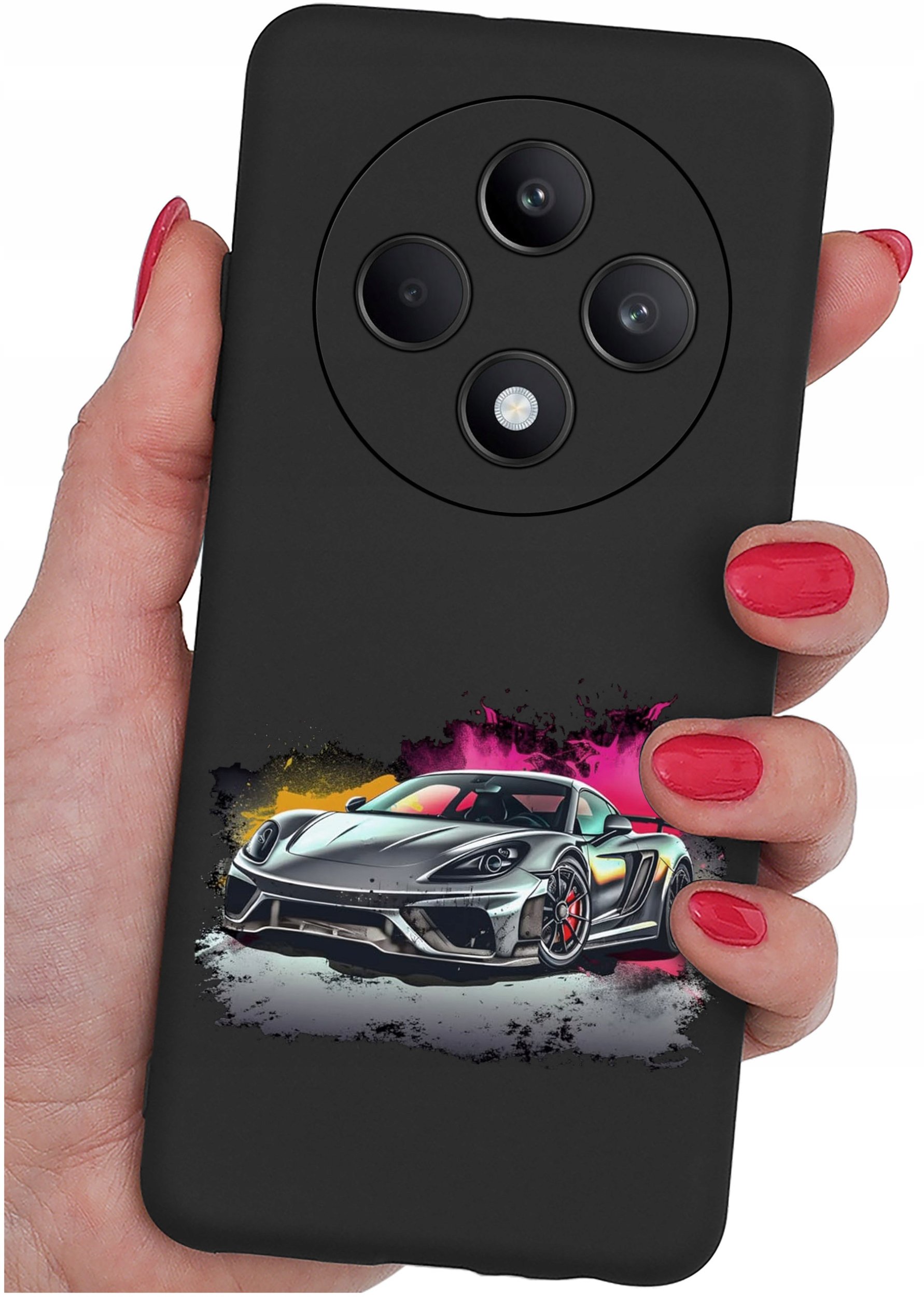 Etui do Oppo Reno 12 F 5G | 12 FS 5G WZORY |SILIKONOWE MATT CASE + SZKŁO 9H