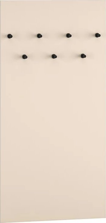 ML Meble Wieszak ścienny ELLEN 7G kaszmir/czarny ML MEBLE