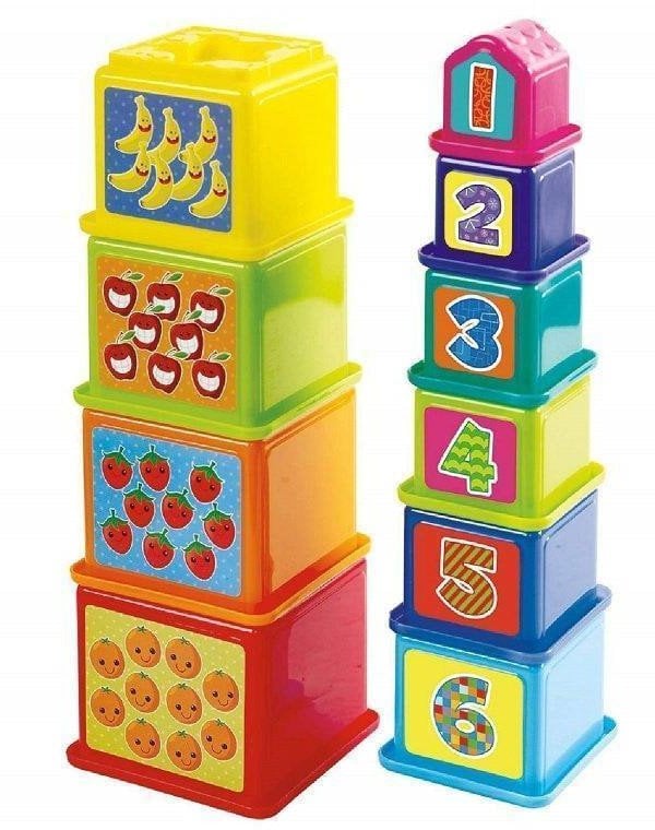 Playgo PLAYGO INFANT&TODDLER stick&stack blocks, 2382