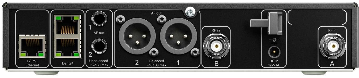 Sennheiser EW-DX EM 2 DANTE (Q1-9) - Drahtloser Audioempfanger fur drahtloses Mikrofonsystem - 470,2 - 550 MHz