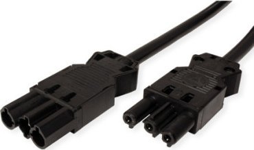 Kabel zasilający Bachmann BACHMANN przedłużacz GST18-3 męski/żeński, bezhalogenowy, czarny, 3 m