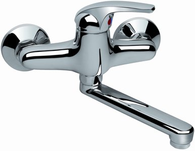 Bateria umywalkowa Onnline Gala ścienna chrom (2442021)