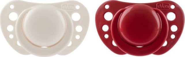 Chicco 171569 SMOCZEK PF AIR SILIKONOWY 6-16M 2SZT CZERWONY