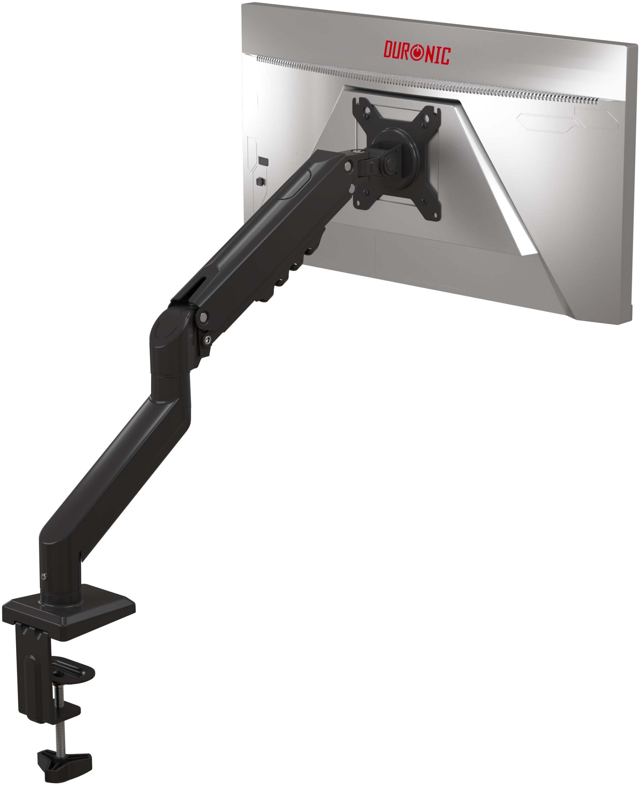 Duronic Uchwyt do monitora 13-32 cale VESA 75 100 obrotowy 360 stopni ramię gazowe ekran komputerowy max 9 kg pełna regulacja wysokości