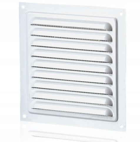 Osłona wentylacyjna ze stali 300x300mm malowana proszkowo brązowa WM300BR