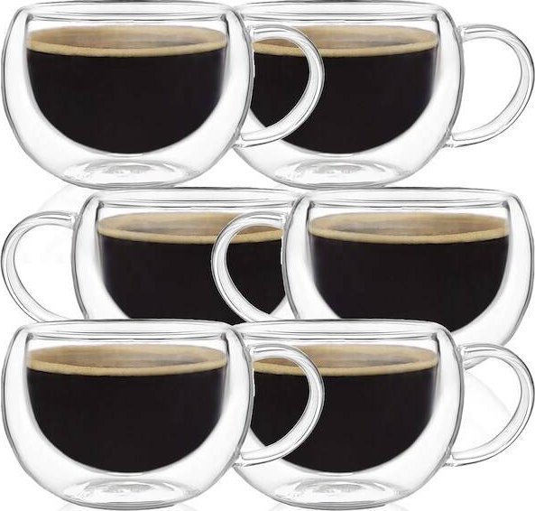 Springos Szklanki termiczne do kawy i herbaty 6 szt. 300 ml