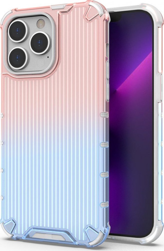 Braders Etui Ombre Protect Case do iPhone 13 Pro różowo-niebieskie