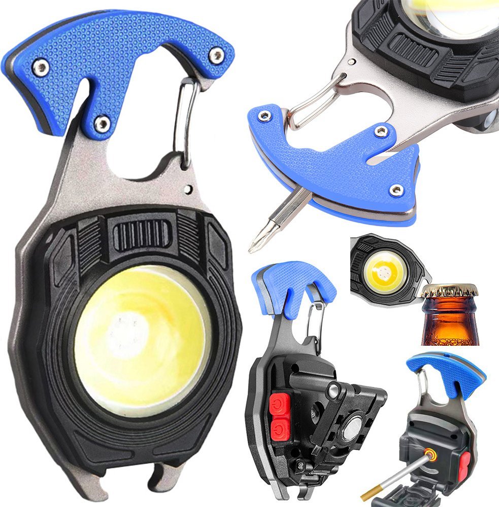 Bailong Lampka led cob brelok otwieracz magnes latarka 8w1 Lampka led cob brelok otwieracz magnes latarka 8w1
