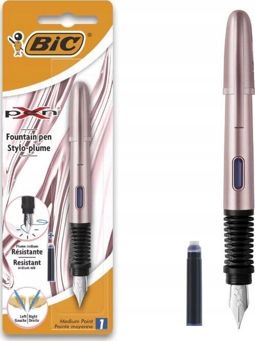 Teka Pióro X-Pen Chrome Pink FP niebieski BIC