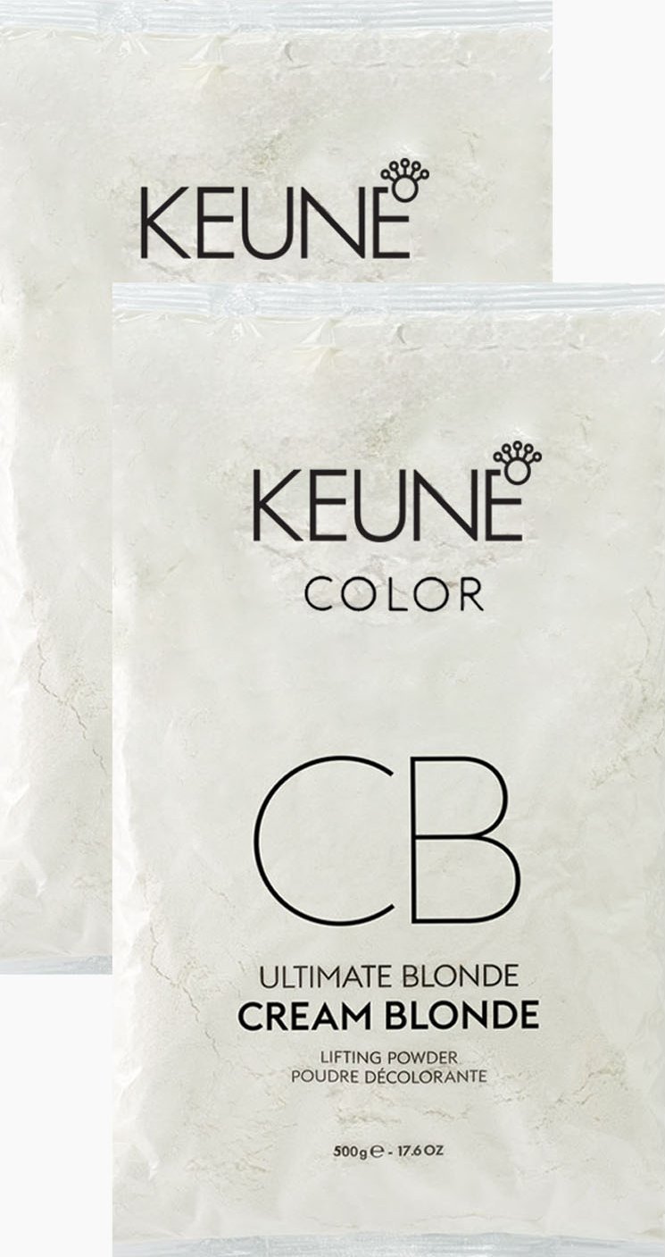 Keune Set, Keune, Cream Blonde, Hair Oxidant Powder, Refill, 2 pcs, 500 g For Women