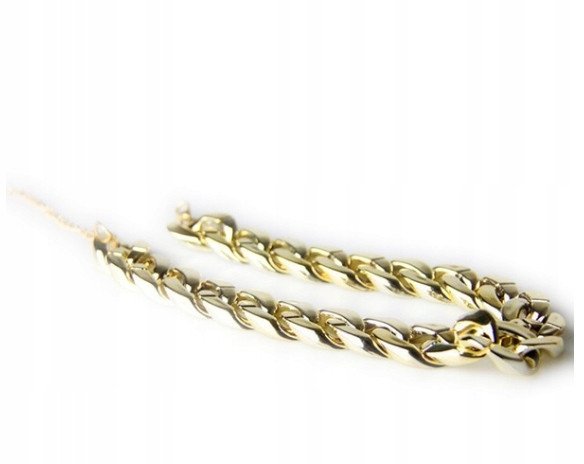 Obroża dla psa Łańcuch ZŁOTY Pozłacany rozmiar S