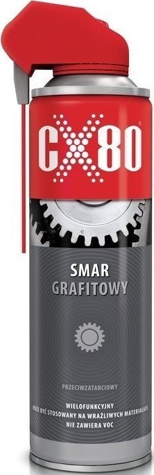 CX80 SMAR GRAFITOWY PRZECIWZATARCIOWY DUO SPRAY 500G