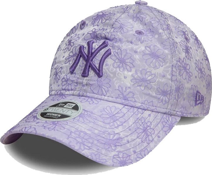 Czapka z daszkiem NEW ERA NYY Floral Damska 9TWENTY fioletowa
