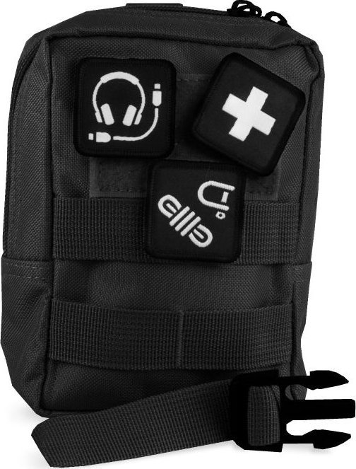 Offlander OFFLANDER SASZETKA TAKTYCZNA UNIWERSALNA MOLLE Z RZEPEM CZARNA