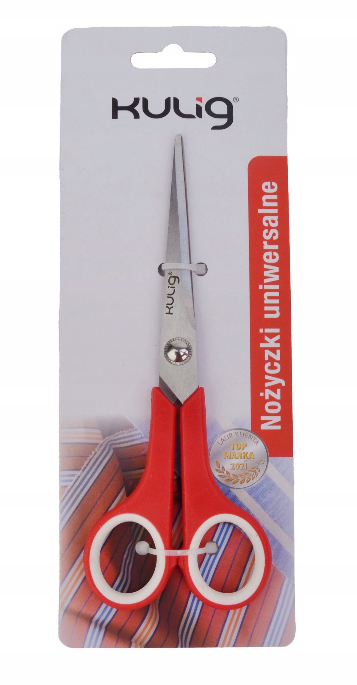 NOŻYCZKI UNIWERSALNE CZERWONE 17 CM 7007 6,5"