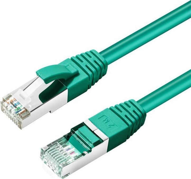 MicroConnect CAT6A S/FTP 1.5m Green LSZH