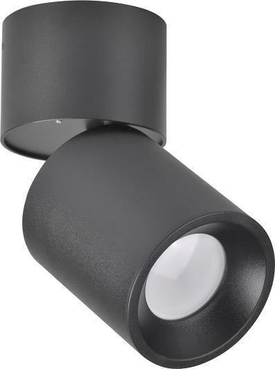 Lampa sufitowa Polux Downlight lampa sufitowa NIXA 314246 gabinetowa tuba regulowana czarna