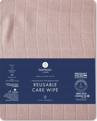 Texpol PIELUSZKA BAMB.30X30 CLASSIC PUDROWY RÓŻ 170G GAT1