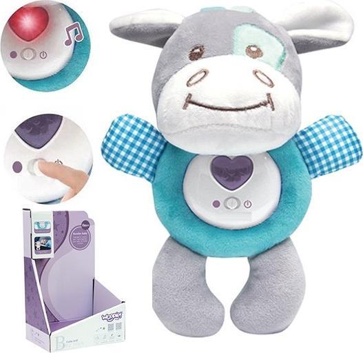 Woopie Interaktywna Przytulanka dla Niemowląt Światło Dźwięk Osiołek Usypiacz