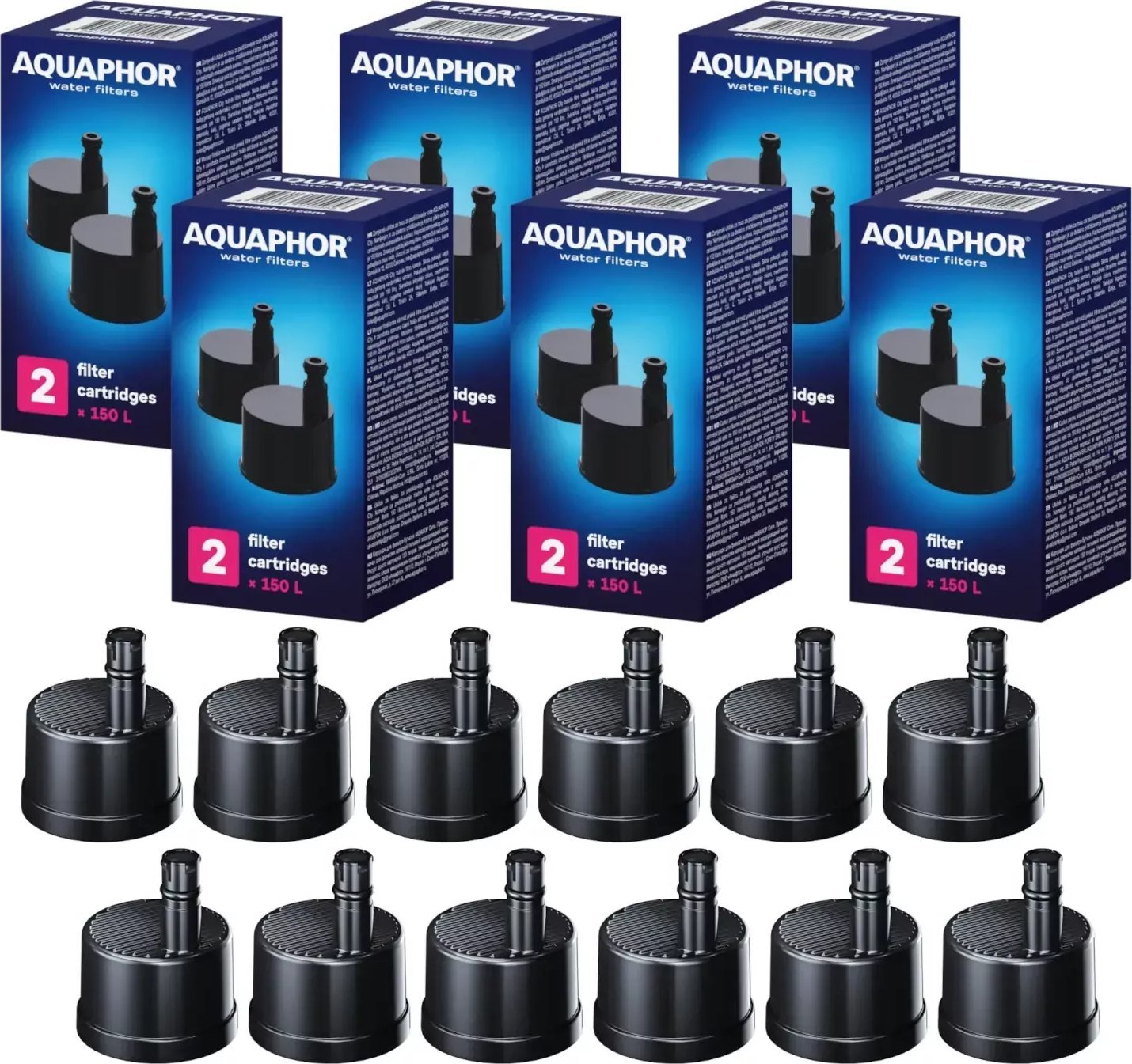 Wkład filtrujący Aquaphor City Węglowy wkład filtrujący 12 sztuk - Zestaw na cały rok!