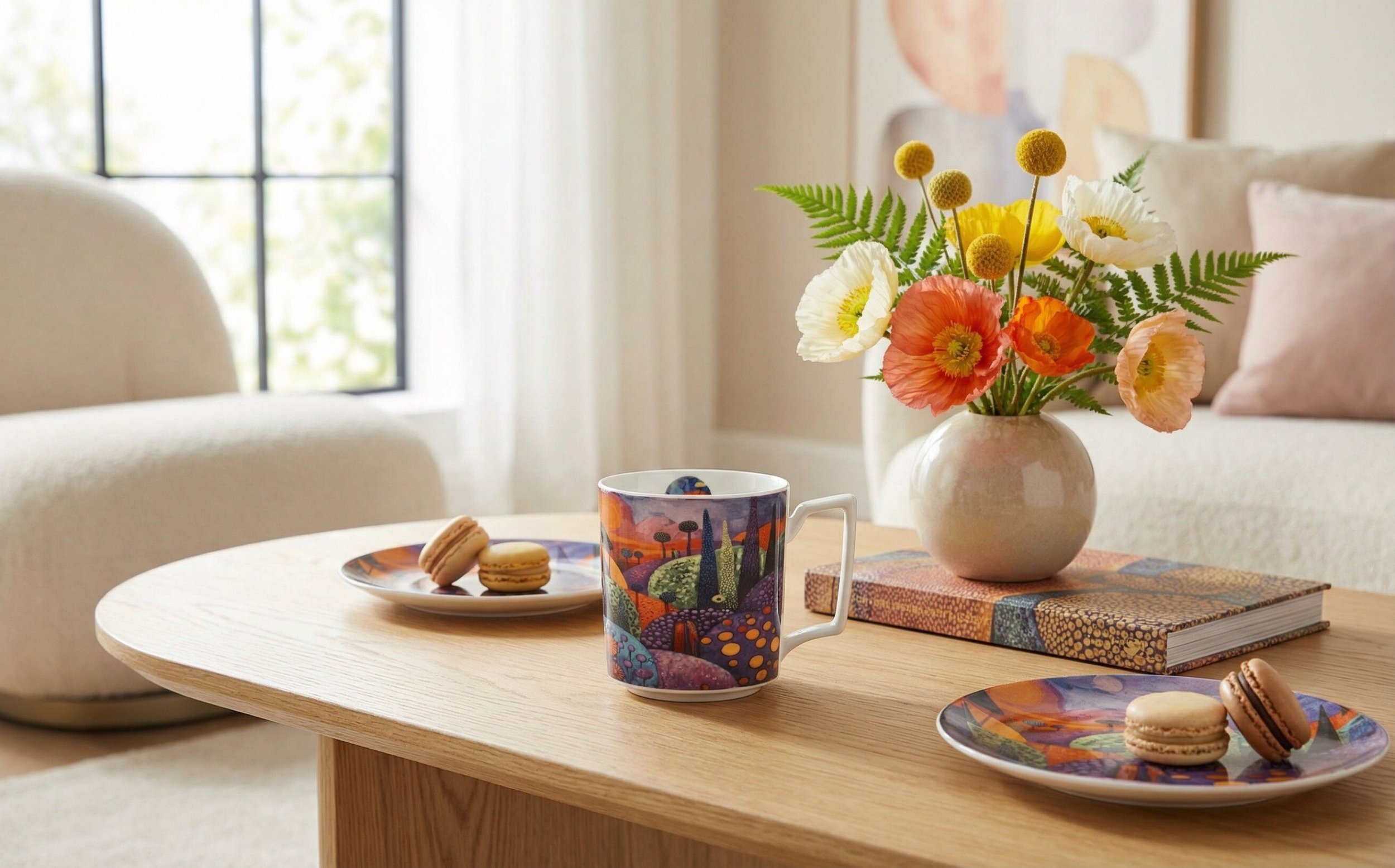 Kubek porcelanowy 450 ml Modern Bubbly Hills