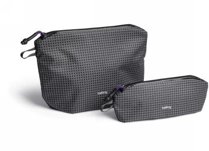 Bellroy Lite Pouch Duo - zestaw dwóch organizerów podróżnych (18 cm x 27 cm x 1,5 cm oraz 8 cm x 23 cm x 6 cm) (arcade gray)