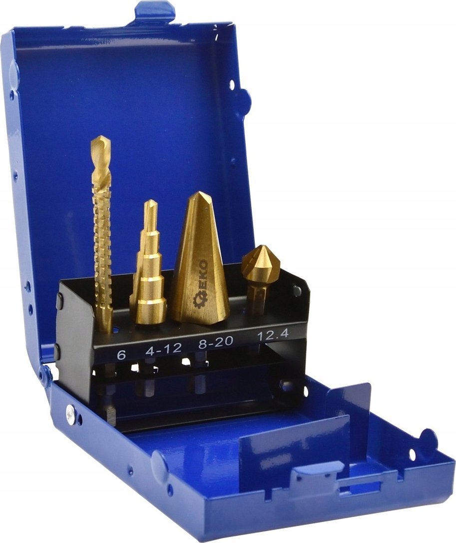 Wiertło Geko Zestaw uniwersalnych wierteł z uchwytem HEX 4szt. (50)