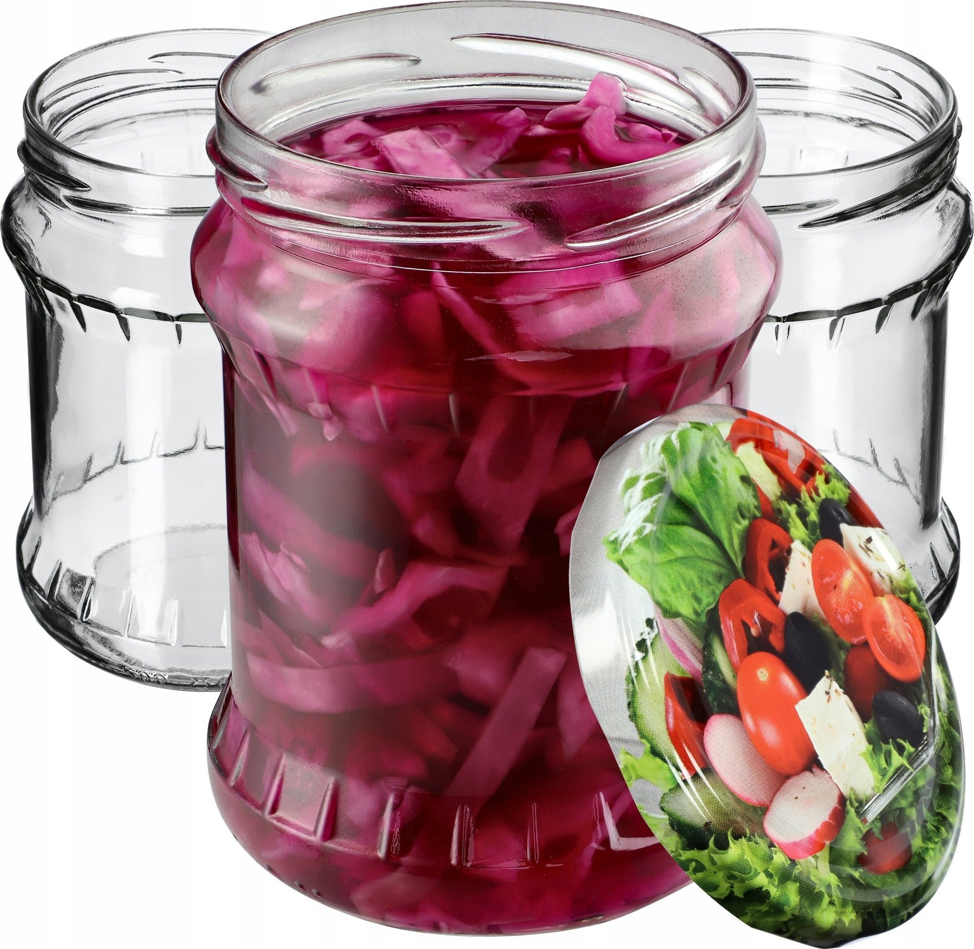 Kadax 8x Słoik Szklany 500ml Na Przetwory Zakrętka fi82