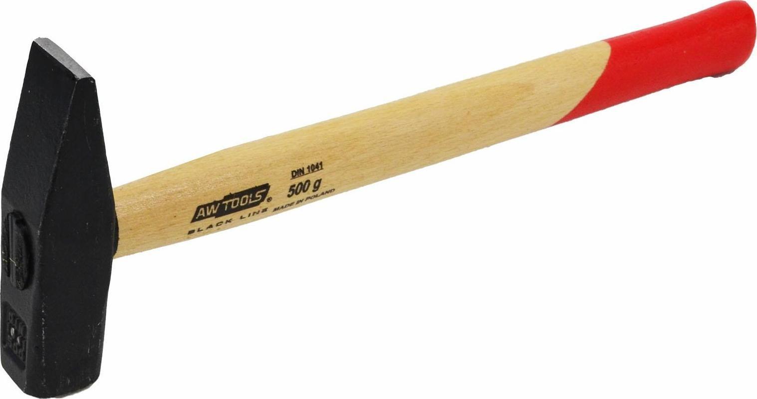 AWTools AWTOOLS MŁOTEK ŚLUSARSKI 0,5 kg TRZONEK DREWNIANY BLACK LINE AW32035BL