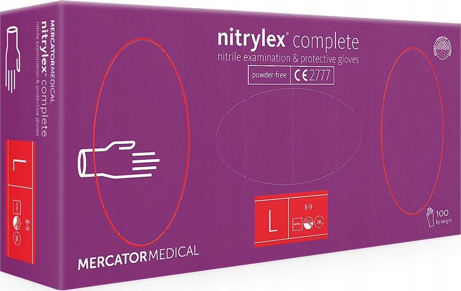 Mercator Medical Rękawice nitrylowe nitrylex complete L 100 szt. () - RD30102004