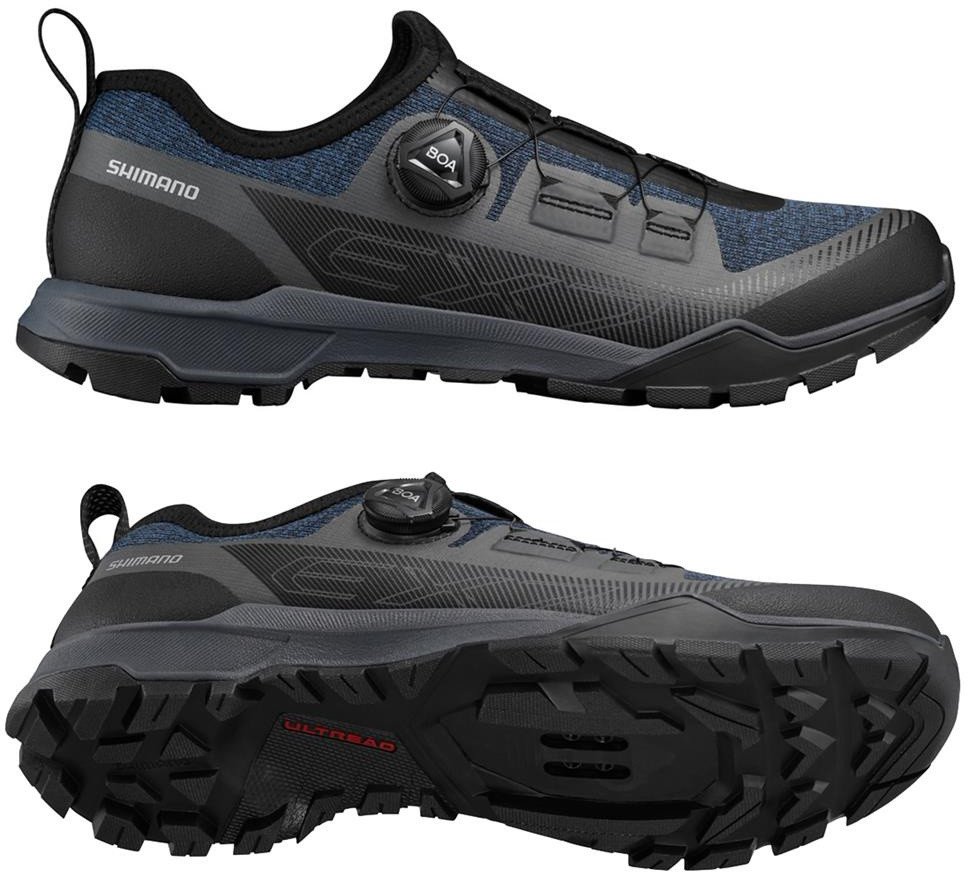 Buty rowerowe Shimano SH-EX700, BOA, ciemny niebieski, 45