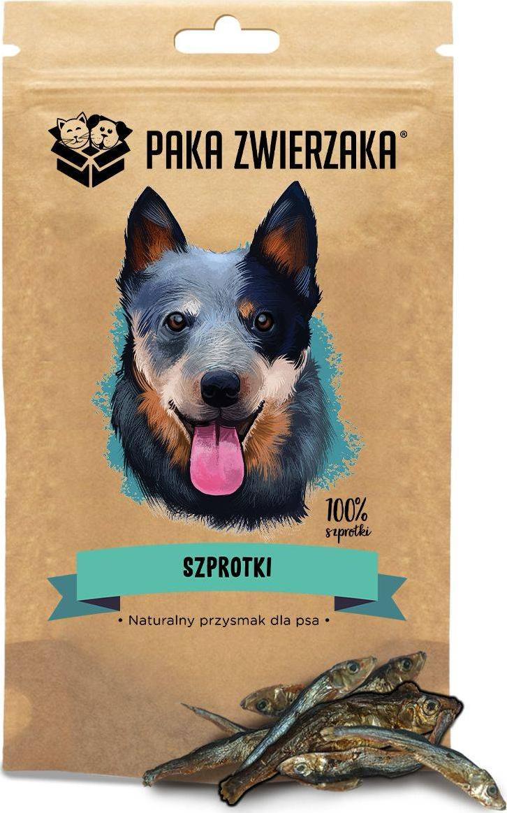 Paka Zwierzaka Paka Zwierzaka Szprotki 100 % Przysmak Dla Psa 60 g
