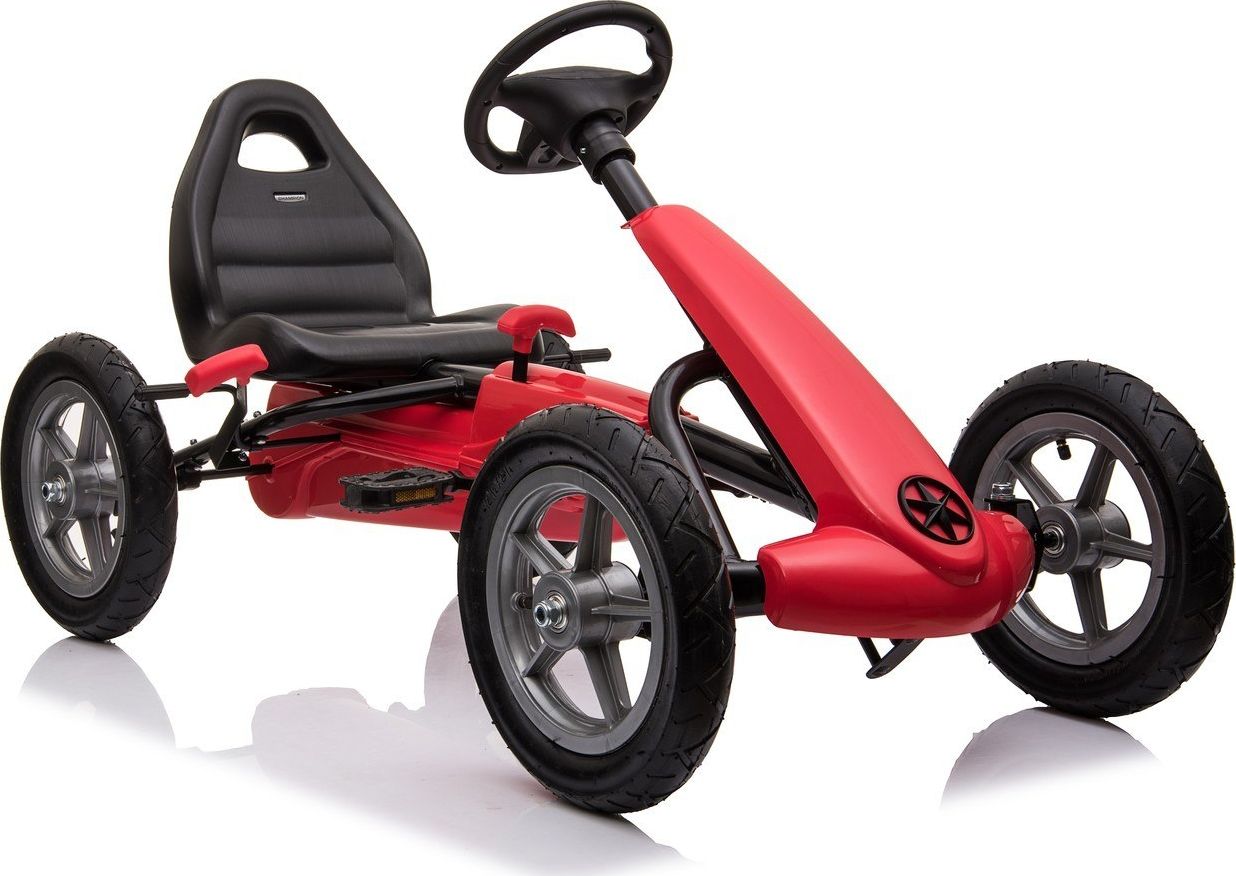 Super-Toys NAJNOWSZY GOKART NA PEDAŁY KOŁA POMPOWANE - NOWOŚĆ/1904